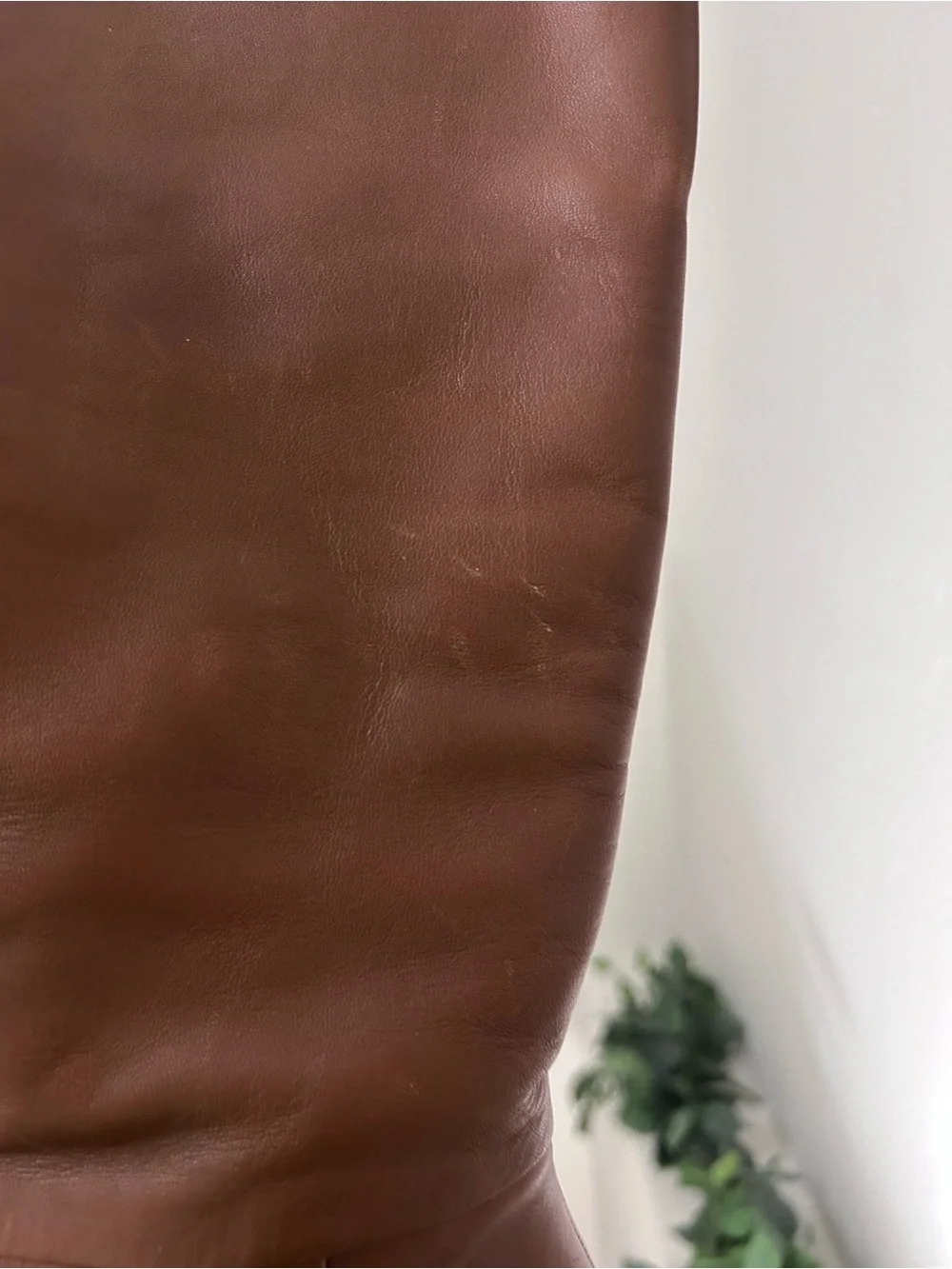 Steve Madden Tall Brown Leather Pointed-Toe Block Heel Boots